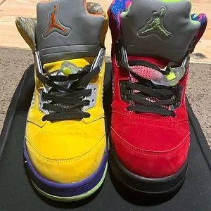 Air Jordan 5 WTF condition 9/10 size 11 try to size make an offer least I say no New week, new Kicks! Check out what dropped in the Shop  main image 3